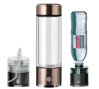 Water Bottle Portable Hydrogen Water Bottle Hydrogen Water Generator Ionizer Make Hydrogen Content Up To 1400-1700 PPB High Concentration Discharge And Chlorine for Travel Hiking Swimming