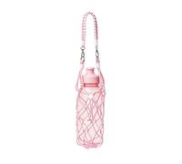 Water Bottle Pouch | Portable Adjustable Cotton Net | Lightweight Water Bottle Sleeve Cover - For Travelling, Camping, Hiking, Fishing, Cycling, Holiday, Excursion, Shopping, Room, Pink, Se