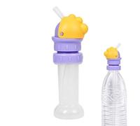 Water Bottle Pourer, Reusable Leakage Protection with Straw Closure, Spout Adapter for Water Bottles, for Delivery Services, On the Go, Drinking, Hydration, Sports, Office and Everyday Use