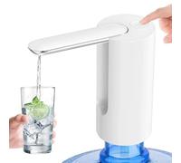 Water Bottle Pump, Adapters for Various Water Jugs, USB Rechargeable Automatic Drinking Water Switch, for Home Kitchen Office Camping(White)