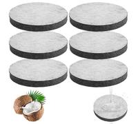 Water Bottle Replacement Filter Discs 6 Pack Refill Compatible with Brita Fill & Go Bottles Carafes Coolers cartridges to Reduce PFAS Chlorine Microparticles and Other Taste Altering Substances