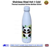 Water Bottle Skull Roses Cat Star Wars Tiger Stainless Steel School BPA FREE PVC
