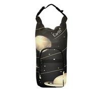 Water Bottle Sling Sleeve Bag, Bottle Carrier Holder Case Cover with Removable Strap Travel Cup Mug Storage with Pockets Solar System with the Sun Earth Mars Mercury Jupiter