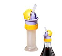 Water Bottle Spout Adapter - Reusable Leak Proof Cap with Straw Included - Bottle Pourer - For Drinking On The Go Backpack for Girls and Boys Tumbler Storage Boi