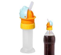 Water Bottle Spout Conversion Lid - Leak Proof Replacement Lid | Straw Cap Cover | Adult Soda, Juice, Drinking, Drinks, Liquids, Home, Travel, School, Universal Shrra
