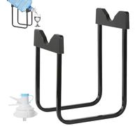 Water Bottle Stand and Dispenser Nozzle - 14.4inch 3-5 Gallon Rack | Iron Durable Water Dispenser Stand - Rust Resistant Dispensers Stands with Valve Compatible Bottle Mouth for Kitchen Office Use