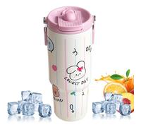 Water Bottle Stay Cold All Day, Vacuum Suction Water Bottle | Stainless Steel Water Bottles | 31oz Proof Travel Mug with Handle for Drinks