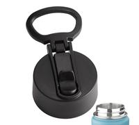 Water Bottle Top | Spill Proof Replacement Lid, Leakproof Water Bottle Tops, Non Slip Ring Handle, Large Cup Topper, Bottle Accessories Fit Most Sports Water Bottles