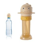 Water Bottle Topper for Toddler - Spill-Proof Silicone Top Spout Caps Adapter Topper - Compact Sippy Cup Lids, Bottles Top Spout Adapter Replacement with Rope