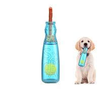Water Bottle Toy - 7.8 Inches Squeaky Chew Toys for Dog, Sturdy Safe Material with Fun Interactive Design, Enrichment Training Play for Puppy, Exercise, Reward, Fetch, Companionship, Boredom