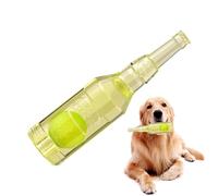 Water Bottle Toy - Interactive Floating Toy, Teething Tennis Bottle | Pets are with a tennis ball inside for aggressive chewing, indestr toys