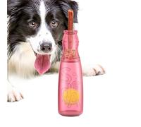 Water Bottle Toys for Dogs | Squeaky Dog Toy Bottle with Tennis Ball Inside - Interactive Puppy Chewers for Teeth Cleaning Stimulation Reward Companionship Fetch Play Exercise Training