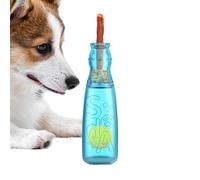 Water Bottle Toys for Dogs,Squeaky Dog Toy Bottle with Tennis Ball Inside - Interactive Puppy Training Chewers for Stimulation Enrichment Teeth Cleaning Entertainment Boredom Relief Fetch Play Exercis