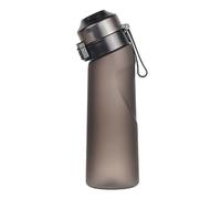 Water Bottle with Flavor Pods,Fruit Fragrance Water Bottle,Scent Water Cup,Sports Water Cup Suitable for Outdoor Sports (Strawberry, Sprite, Whiskey, Passion Fruit, Coffee, Matte Black)