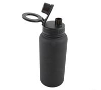 Water Bottle with Magnetic Phone Mount Perfect for Staying Connected While On the Move (Black)