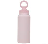 Water Bottle with Magnetic Phone Mount Perfect for Staying Connected While On the Move (Pink)