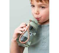 Water Bottle with Retractable Straw, DONE BY DEER green