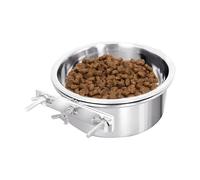 Water Bowl for Dog Kennels - Leak-proof Food Bowl for Crates, Portable Water Bowl for Dogs | No-Tip Kennel Bowl, Travel-friendly Water Bowl, Stainless Steel Dog Water Bowl, Food Bowl, Crate What