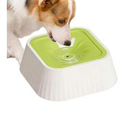 Water Bowl for Dogs, Leak-Proof - 37 oz, No Dripping, Slow Dispenser, Non-Slip Base, Puppy Drinking Bowl, Slow Water Bowl for Dogs with Non-Slip Base, for the Floor, Car Cage, Re
