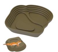 Water Bowl | Swimming Pool for Baths with Ramp - Snake Water, Frog Feed for Turtles, Horned Frogs, Lizards, Bearded Dragons