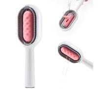 Water Brush for Cats Dogs, 4 in 1 Pet Grooming Bath Brush, 2 in 1 Cleaning Brush Cat, Wet Cat Comb, Pet Hair Removal Comb with Water Tank, Sticky Brush 2.0 (Towels Not Included)