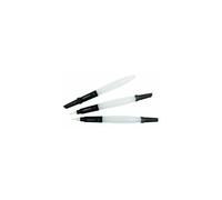 Water Brushes - Derwent - Set of 3 - Fine, Medium, Chisel - Convenient for artists - Anti-leak valve