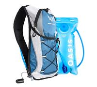 Water Buffalo Hydration Pack Backpack - Water Backpack - 2L Water Bladder (Blue)