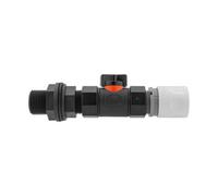 Water Butt Adapter Kit With Click Lock Bsp Hose Connector In Line Soft Touch Valve And Bspm Tank Connector