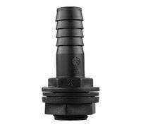 Water Butt Connector Adapter Tank Fitting 1/2" - 2" Barb Straight 90 Pipe Outlet (Straight, 2")