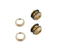 Water Butt Connector Brass 3/4 Inch Silicone Gasket(3cm) | for premium brass build, silicone seal prevents leaks, fits 30mm holes, for ideal for tanks and pumps, 2-piece set