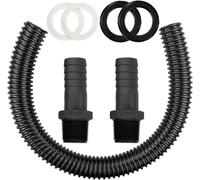 Water Butt Connector Hose Pipe Link Fittings Kit Save & Store Rainwater Garden 0.5m 1"