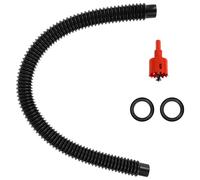 Water Butt Connector Kit, Rain Barrel Hose Connector Kit with 26-82.5 cm Flexible Expandable Hose, Hole Saw Bit and Rubber Ring for Home Garden Outdoor Work