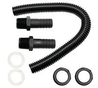 Water Butt Connector Pipe Link Kit,Butt Connector Pipe Link Kit Rain Barrel Linking Kit Two Tank Fittings Male Thread (One Tube)