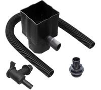 Water Butt Diverter Kit Downpipe Waterbutt Filler Kit Fits Both Round & Square Downpipes - Connect Downpipe to Water Butt with 2 Metre Connector Hose and WaterButt Tap