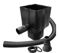 Water Butt Downpipe Connector Kit Waterbutt Filler Kit Fits Both Round & Square Downpipes - Connect Downpipe to Water Butt with 2 Metre Connector Hose