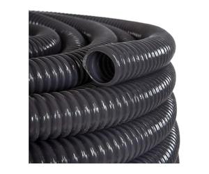Water Butt Hose Pipe Black Corrugated Extension Overflow Tube Flexible Connector 12 20 25 32 38 40 50mm - 0.5" 0.75" 1" 1.25" 1.5" 2" (25mm (1 inch), 8 Metres)