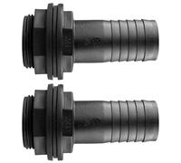 Water Butt/Rain Barrel/Storage Tank Outlet (Pack of 2) Hosetails for Linking Tanks Or Overflow,for Pipe Size 1/2" -2" (1.25" bsp = (42mm Hole))