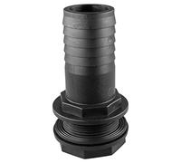 Water butt/rain barrel/water storage tank barbed hosetail for overflow/outlet,1/2"-2" options (1.5")