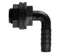 Water butt/rain barrel/water storage tank overflow hosetail elbow with nut & washer (1/2" bsp - 13mm barb)