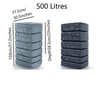 Water Butt Rainwater Tanks Garden Large Plastic Inc Connection kit 350L 500L