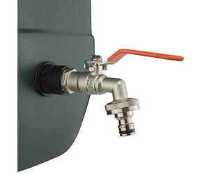 Water Butt Replacement Tap Solid Metal Lever UK Bib Outlet Barb Quick Hosepipes 1/2" & 3/4 (Lever tap (Barbed), 3/4")