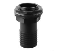 Water Butt Tank 1in Overflow Connector with Nut and Washer Fits 1in Overflow Pipe Plastic 3/4in BSPM Threaded Quick Connection Leak-Resistant Lock Nut for Rainwater Storage Garden Tanks(3)
