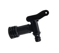 Water Butt Tap Replacement Taps with Nut,Plastic Tap for Water Butt Hose Connector,IBC Tank Fitting Adapter,Click Fit Water Hose Pipe Rain Barrel Tap,Storage Tank Threaded Connection Taps for Garden