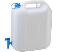 Water Canister Water Tank Plastic Canisters White Eco 22 L With Drain Cock