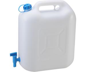 Water Canister Water Tank Plastic Canisters White Eco 22 L With Drain Cock