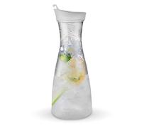 Water Carafe with Lids, 600ml Acrylic Clear Juice Pitchers Narrow Easy Grip Decanter Water Jug with Flip Top Lid for Cocktails, Lemonade, Punch, Sangria, Beers