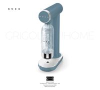 Smeg SKC01SBM Soda Maker, Non-Slip Feet, Space Saving Design, 800ml, Storm Blue