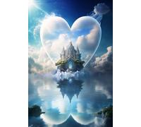 Water Castle Jigsaw Puzzle for Adults, Challenging Jigsaw Puzzle Daring to Try, DIY Family Entertainment Interactive Fun Jigsaw Puzzle Gift, Art Home Decor_1000pcs