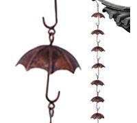 Water Chains For Gutters, 39 Inch Gutter Rain Chain Downspout Substitution Decorative Garden Rainwater Catcher Backyard Decor For Patio