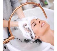 Water Circulation Rack, Head Spa Equipment Frame, 180 Degrees Arc Design, 21 Outlet Outlet, Head Care Shampoire Bed Accessories, Suitable for Shampoo Sinks Or Beds